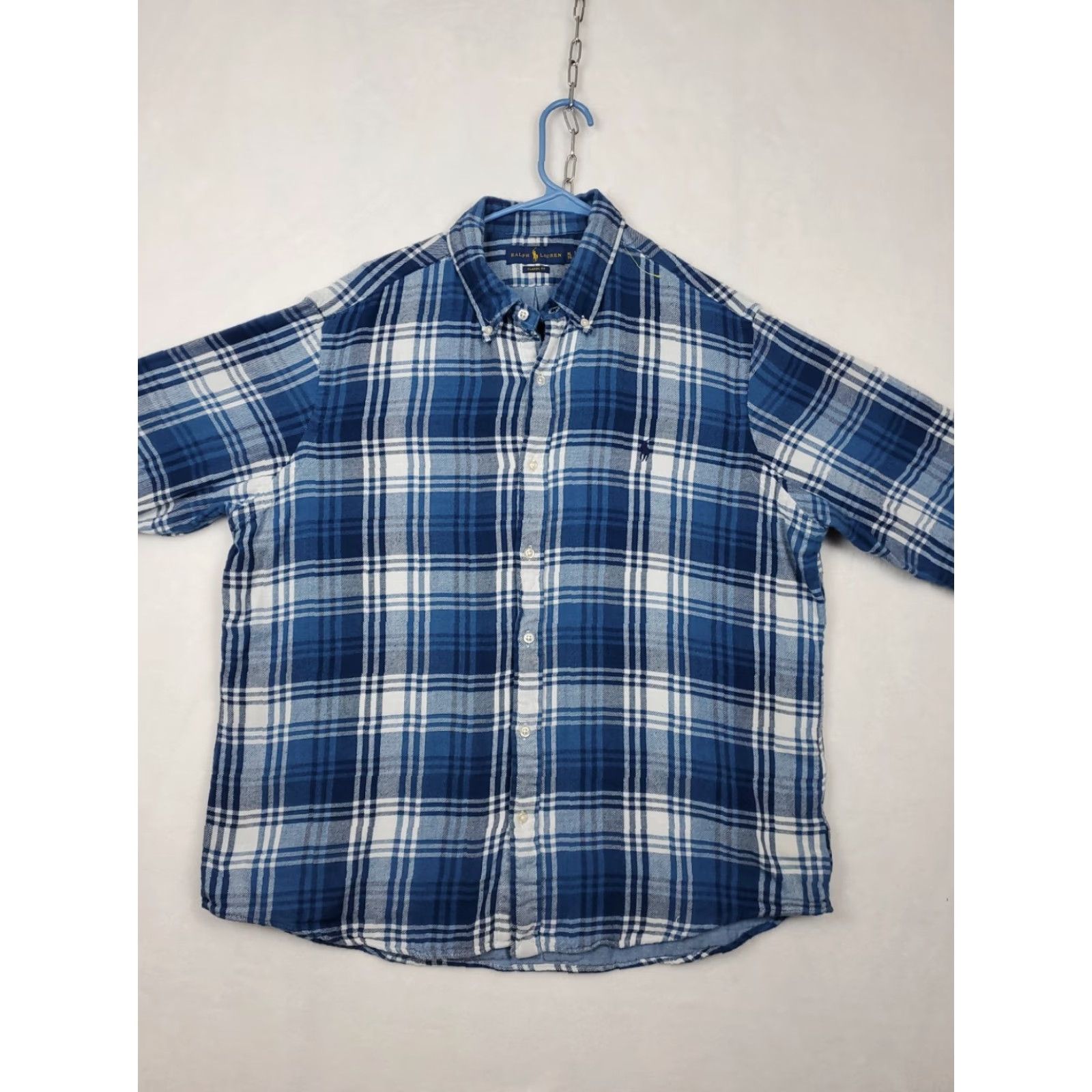 Ralph Lauren Ralph Lauren Shirt Mens XL Blue Plaid Flannel Classic Fit Button-Down Preppy Embroidered Casual Shirt Size US XL / EU 56 / 4 - 2 Thumbnail