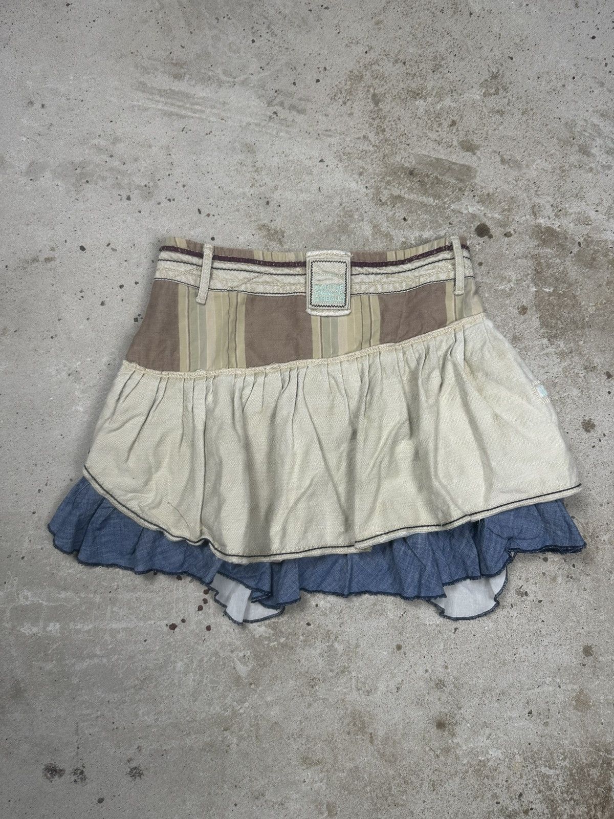 Marithe + Francois Girbaud Marithe Francois Girbaud Mini Patchwork Skirt Iconic Size 27" / US 4 / IT 40 - 2 Thumbnail