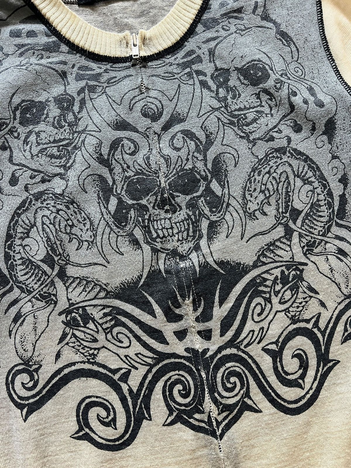 Seditionaries 1990s Here There 🇯🇵 Skull Tattoo Zipper Sweater Size US XS / EU 42 / 0 - 8 Thumbnail