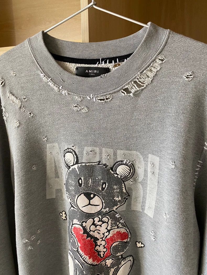 Amiri Amiri Heartbroken bear destroys sweatshirt long sleeves 250 Size US XS / EU 42 / 0 - 3 Thumbnail