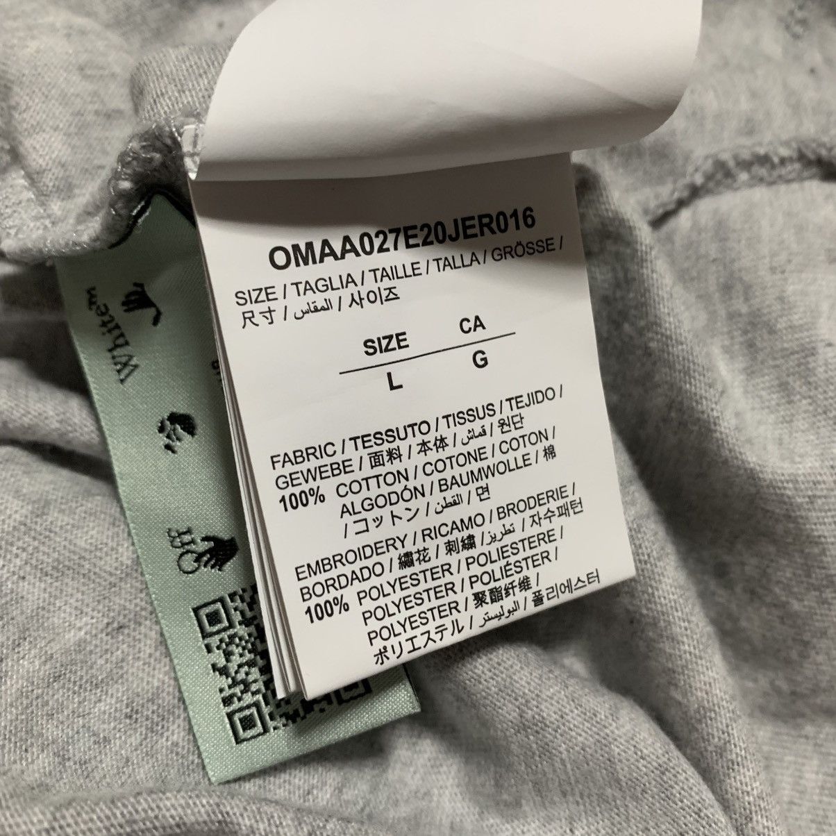 Off-White Off White Large Trellis Worker Grey Tee Virgil Abloh Size US M / EU 48-50 / 2 - 6 Thumbnail