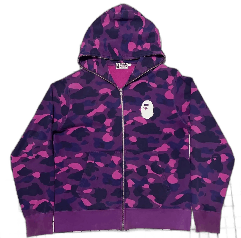 Bape BAPE Purple Camo Hooded Zip Jacket Size US L / EU 52-54 / 3 - 1 Thumbnail