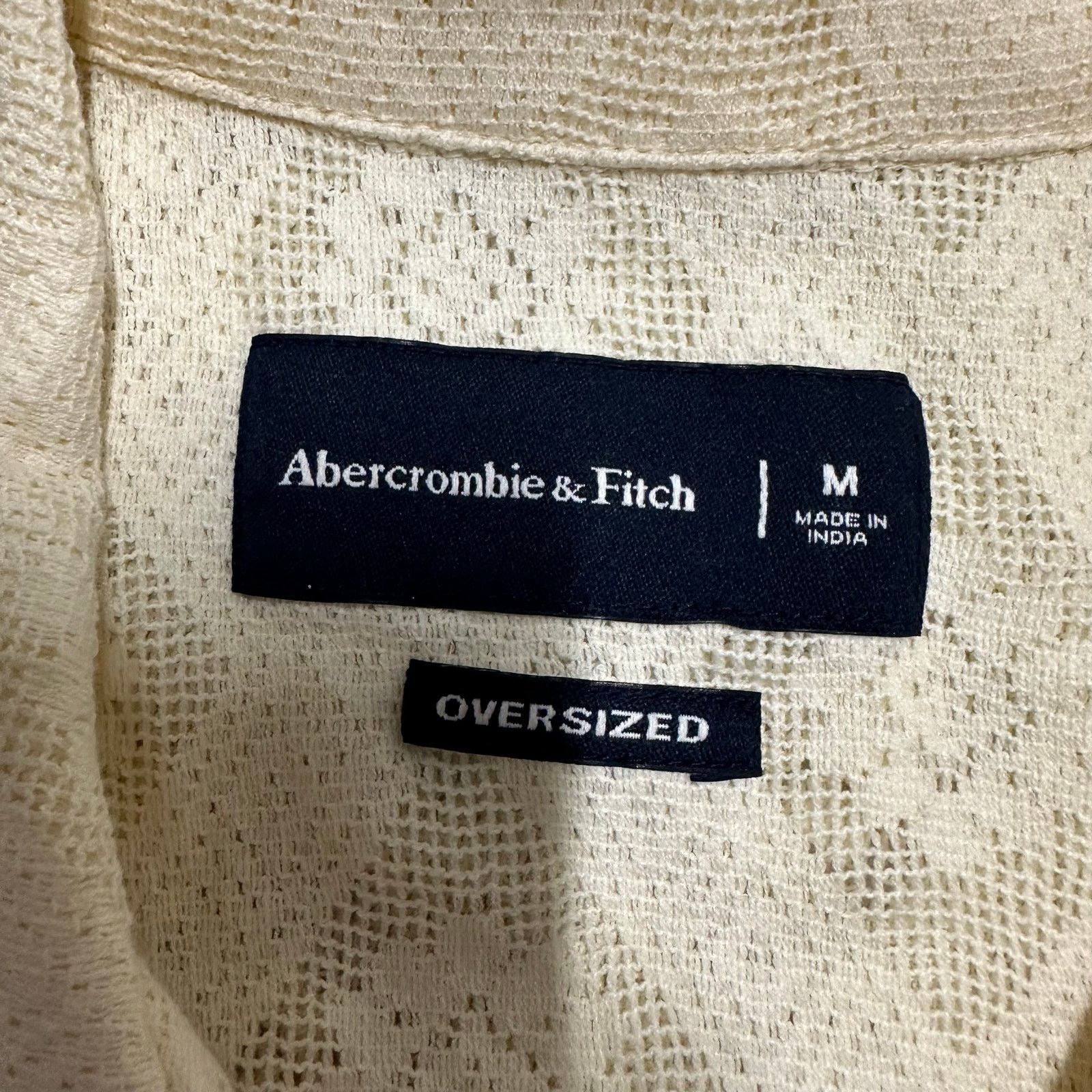 Abercrombie & Fitch Abercrombie & Fitch Lacey Button Up Knit Shirt Rico Size US M / EU 48-50 / 2 - 3 Thumbnail