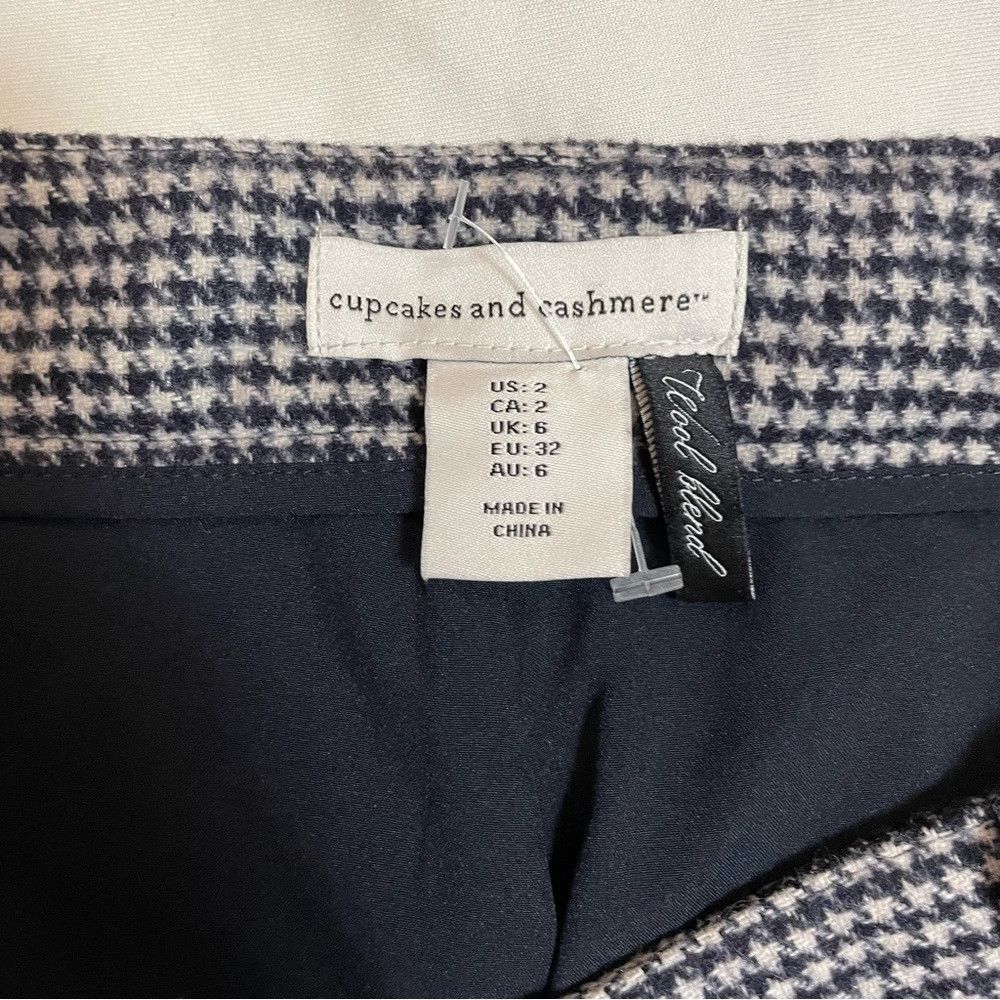 Other New Cupcakes and Cashmere Houndstooth Wool Blend Mini Skirt Size 26" / US 2 / IT 38 - 7 Thumbnail