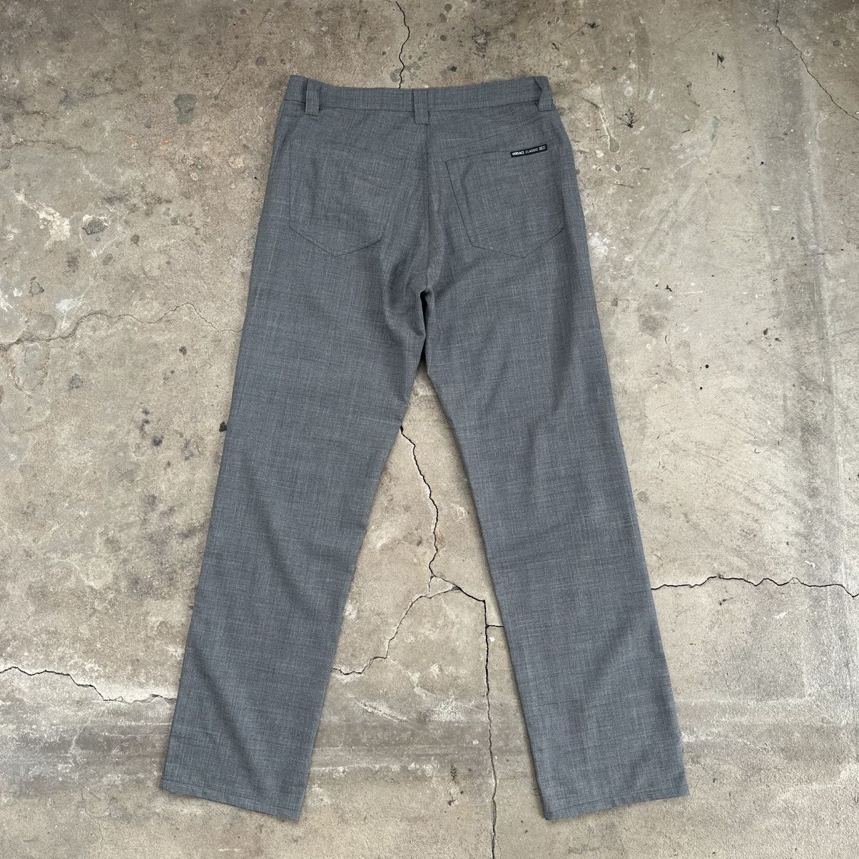 Versace Jeans Couture Versace Luxury Classic Black Striped Wool Pants Size US 34 / EU 50 - 9 Thumbnail