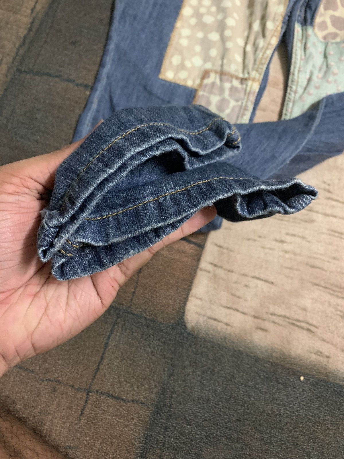 Issey Miyake × Le Grande Bleu (L.G.B.) × Ne-Net rare design ne-Net patchwork double sided Size 30" / US 8 / IT 44 - 8 Thumbnail