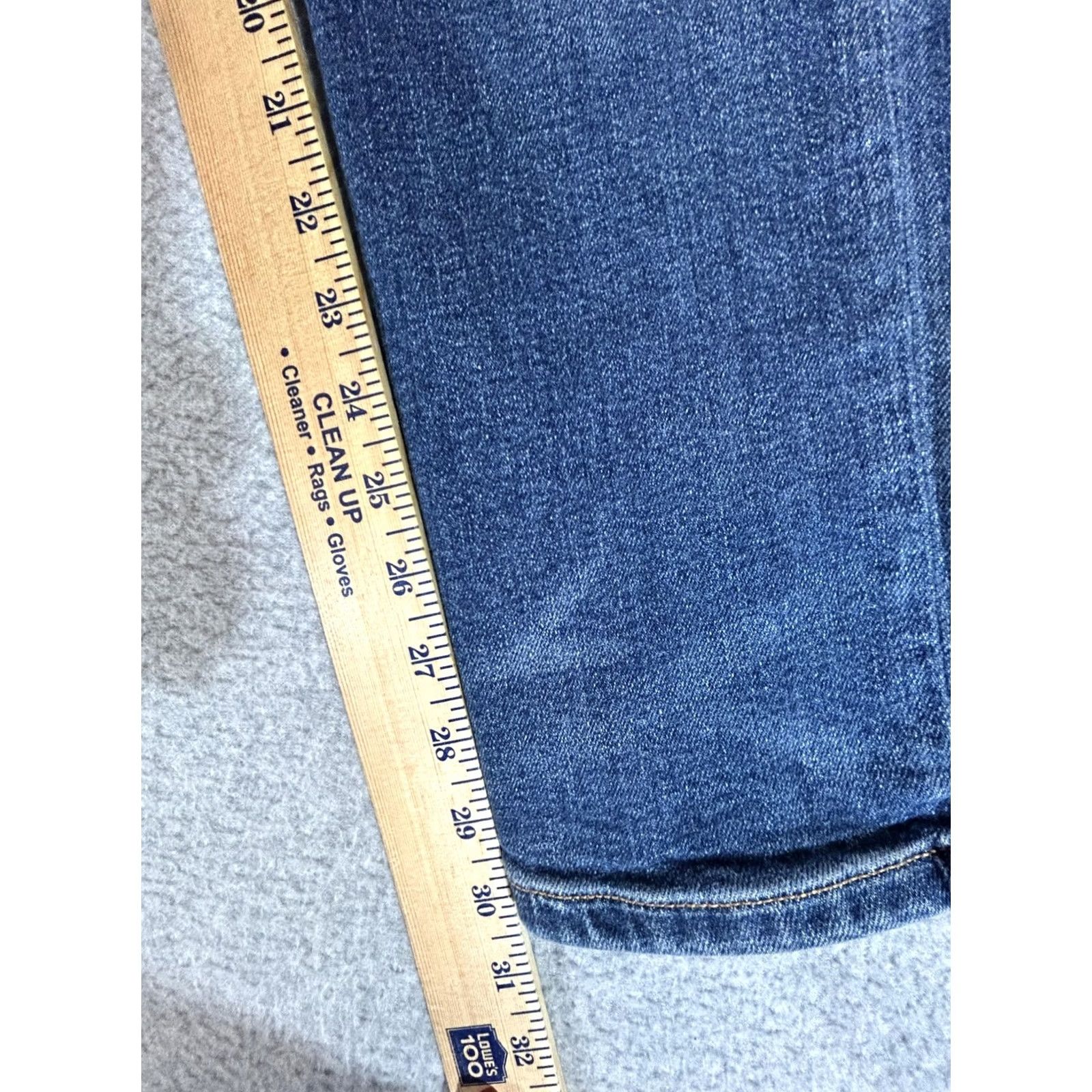 Lucky Brand Lucky Brand Jeans Mens 121 Slim Stretch Straight Blue Denim Medium Wash 31x30 Size US 31 - 4 Thumbnail