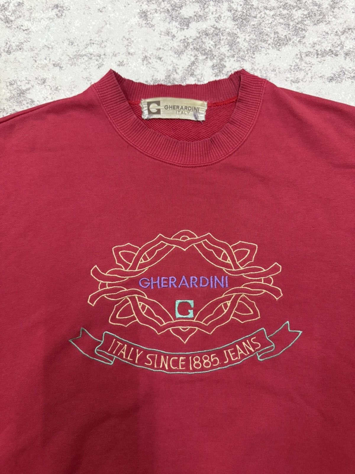 Vintage Vintage 90s Gherardini Italy Embroidery Spellout Sweatshirt Size US S / EU 44-46 / 1 - 6 Thumbnail