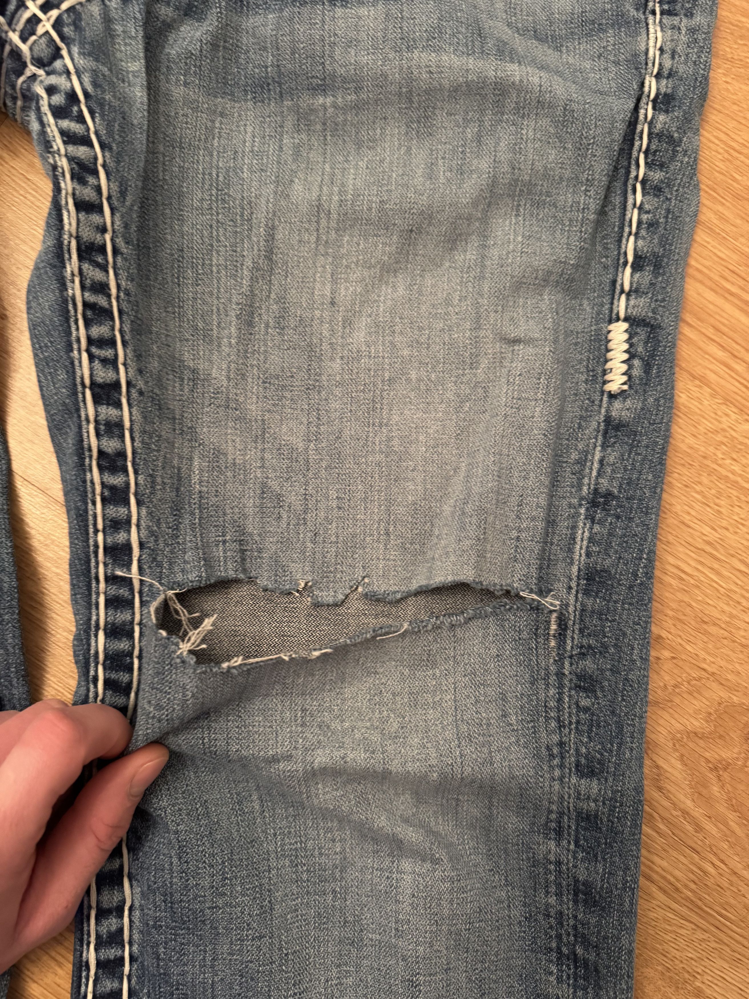 True Religion Vintage Y2K True Religion Dstressed Denim Jeans Size US 32 / EU 48 - 8 Thumbnail