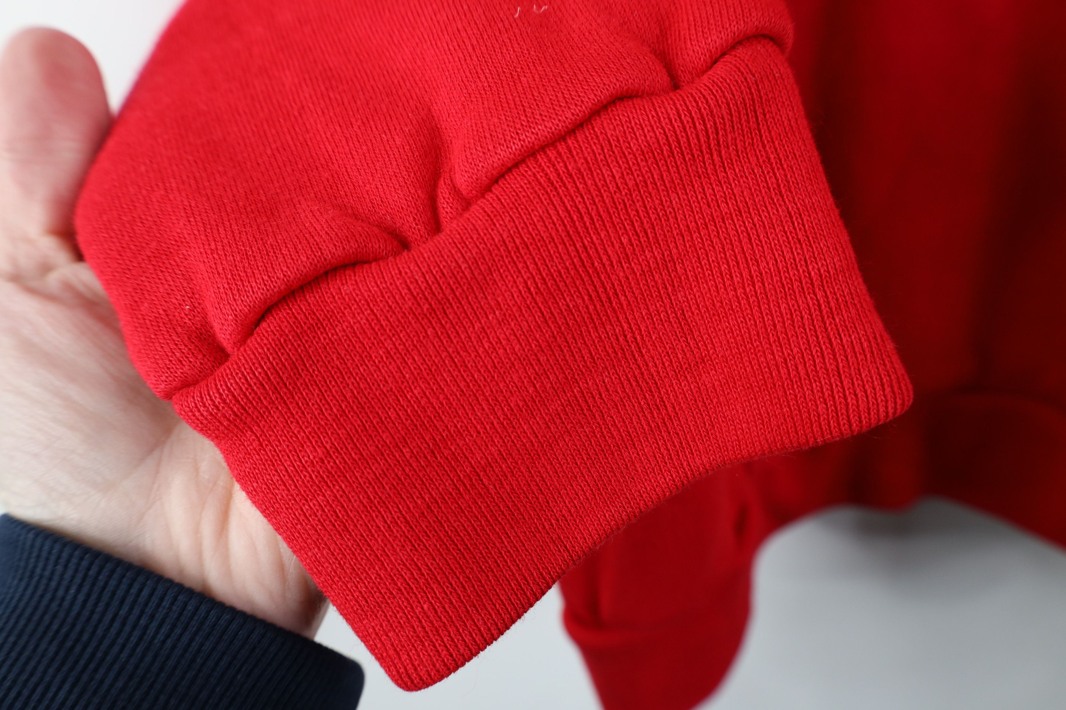 Vintage Vintage 70s Streetwear Boxy Fit Hoodie Sweatshirt Red USA Size US S / EU 44-46 / 1 - 7 Thumbnail