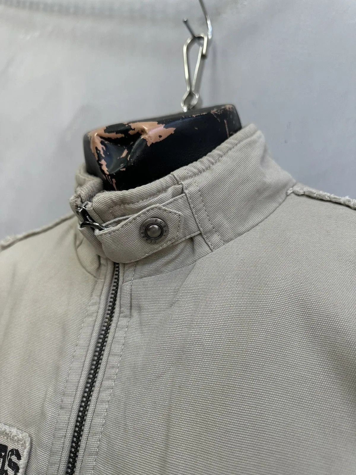 Raf Simons Vintage Diesel Cropped Diesel Denim Jacket y2k Distressed Size US M / EU 48-50 / 2 - 5 Thumbnail