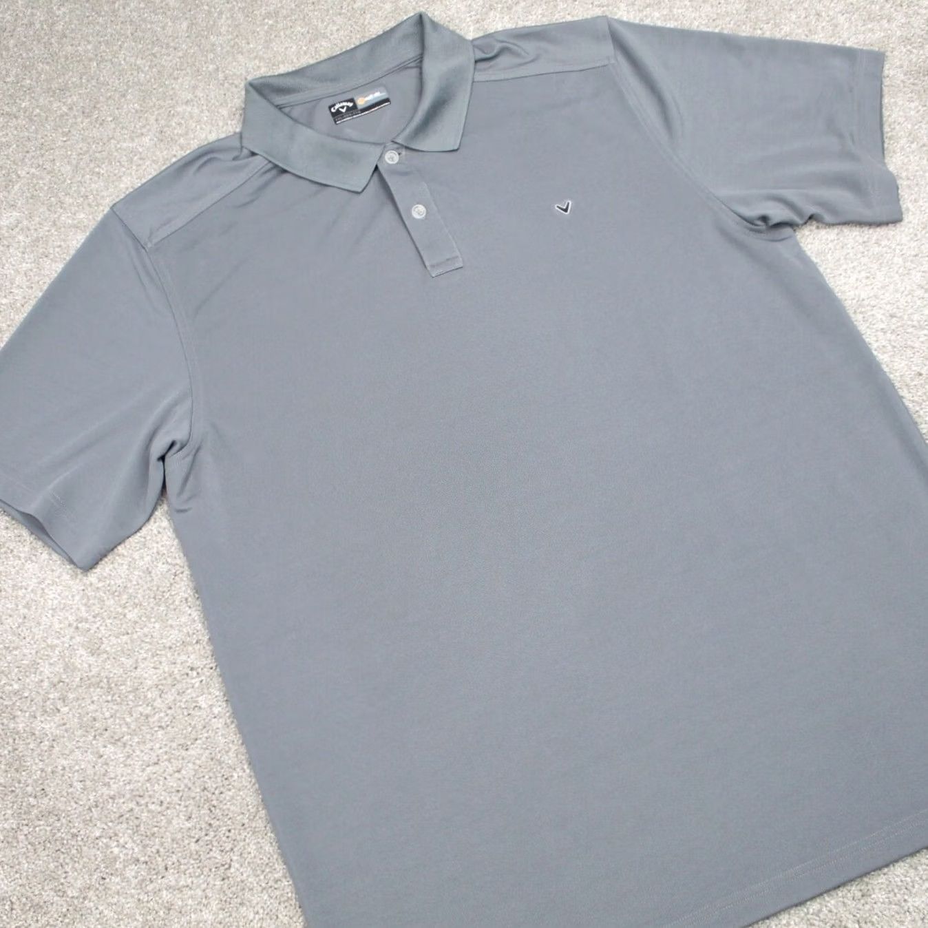 Callaway Callaway Opti-Dri Polo Shirt Mens 2XL Gray Polyester S/S Golf Pullover Size US XXL / EU 58 / 5 - 5 Thumbnail