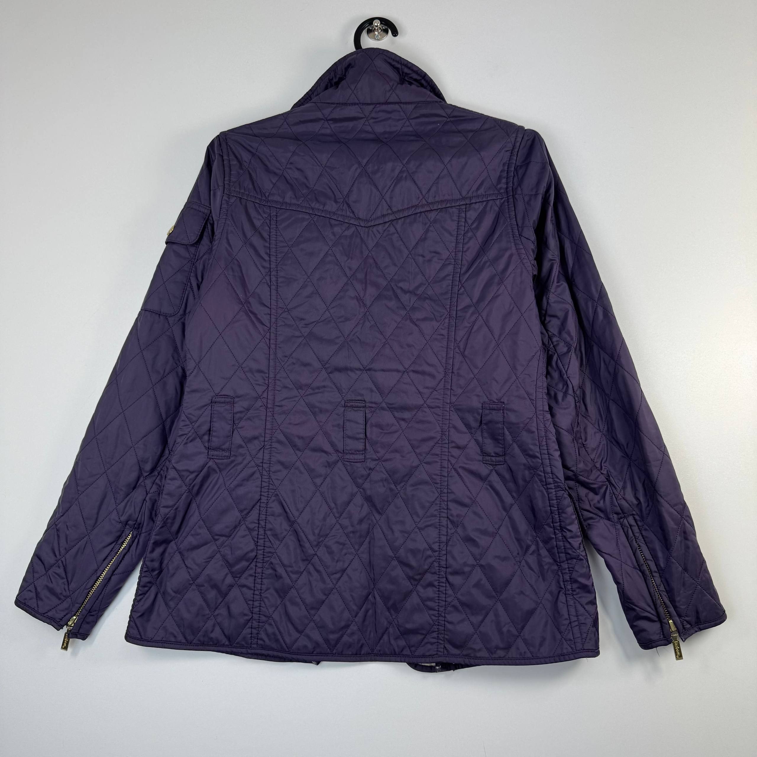 Barbour Barbour International Quilted Jacket Purple Womens Size XS Size XS / US 0-2 / IT 36-38 - 9 Thumbnail