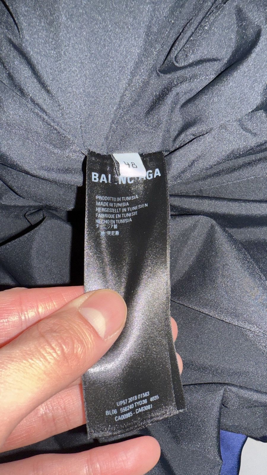 Balenciaga × Vetements BALENCIAGA C-Shape Quilted Puffer 48 Blue Size US M / EU 48-50 / 2 - 4 Thumbnail
