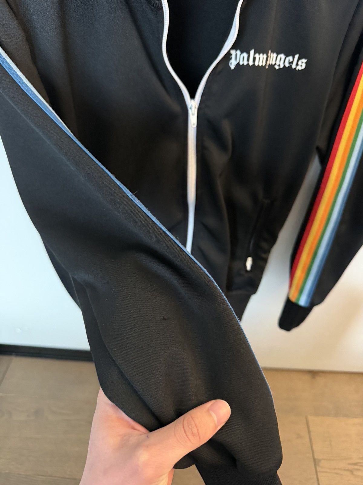 Palm Angels Palm Angels Rasta Colour Zip Hoodie Size US XS / EU 42 / 0 - 9 Thumbnail
