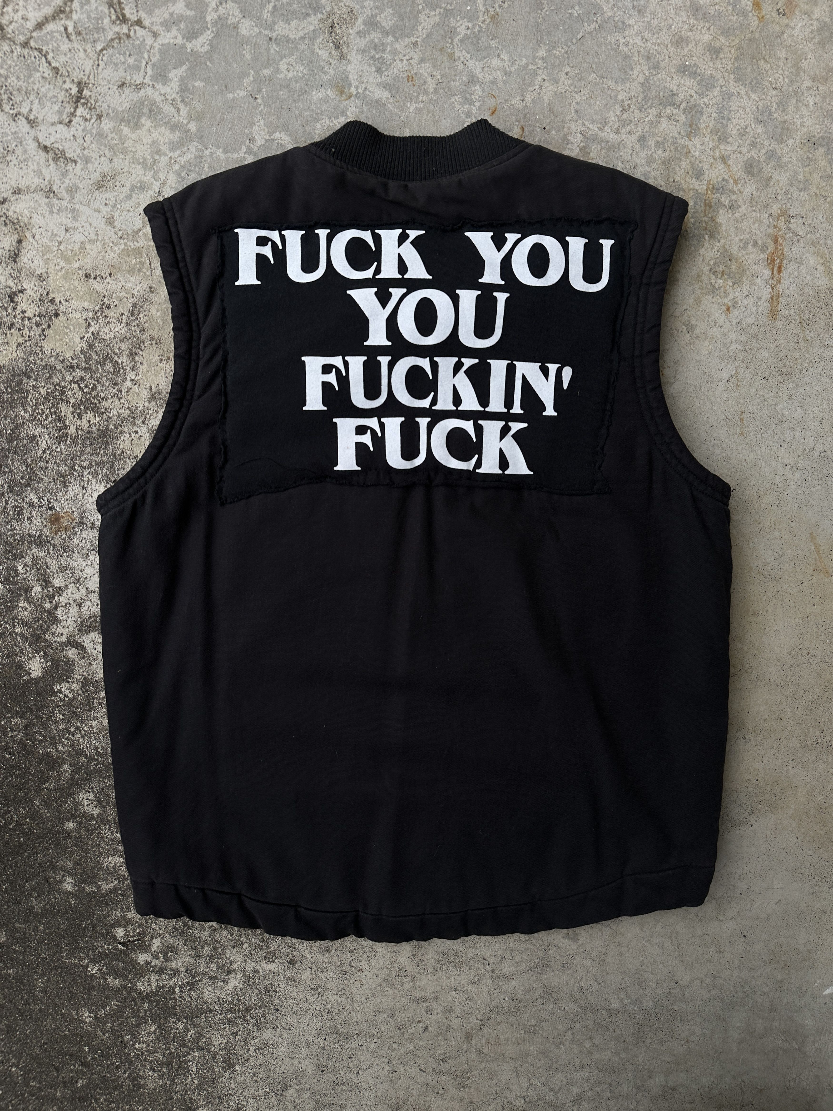 Dickies FUCK YOU YOU FUCKING FUCK Dickies work Vest Size ONE SIZE - 2 Thumbnail