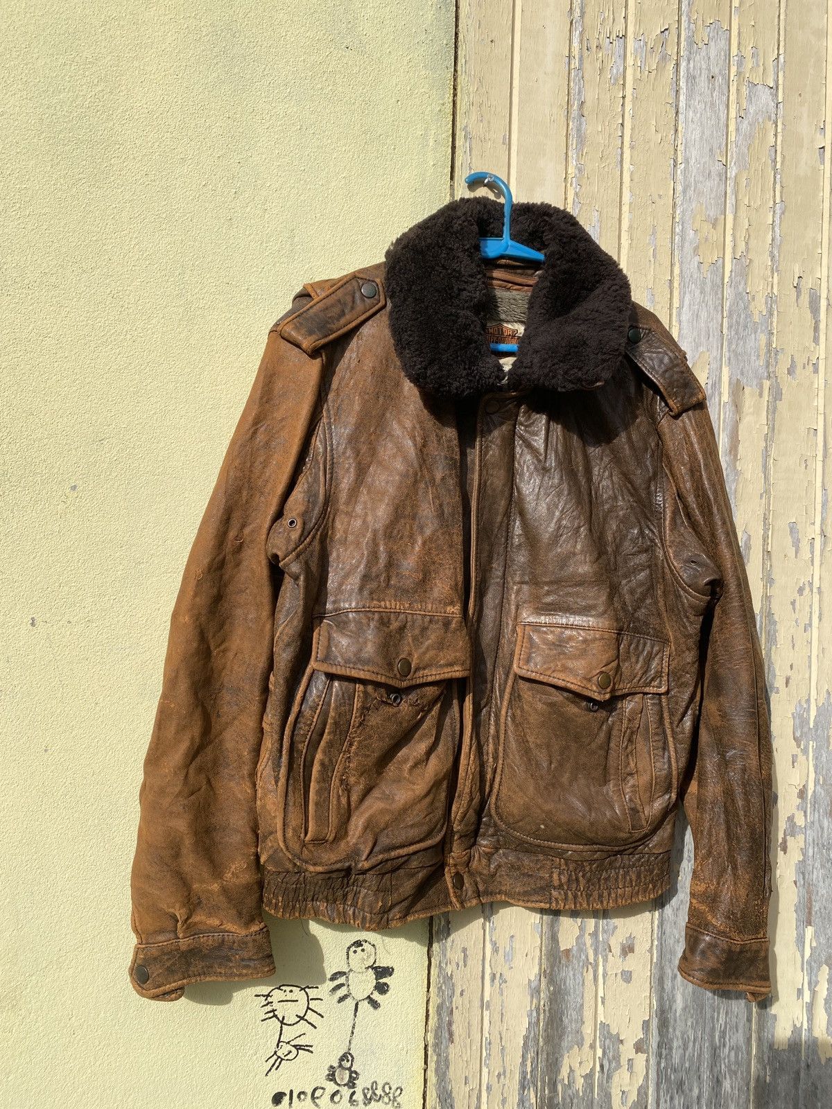 Harley Davidson × Vintage Vintage harley davidson motorcycle leather jacket Size US M / EU 48-50 / 2 - 21 Thumbnail