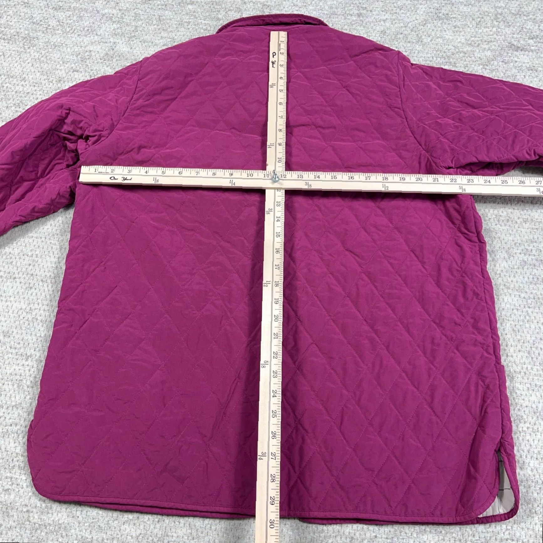 Vintage VINTAGE L.L. Bean Jacket Women XL Pink Quilted Lined Button Up 90s Chore Outwear Size XL / US 12-14 / IT 48-50 - 7 Thumbnail