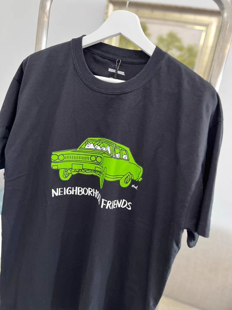 Neighborhood Neighborhood Black Car Print T-Shirt L Size US L / EU 52-54 / 3 - 1 Thumbnail