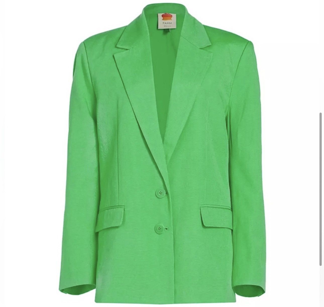 Farm Rio Farm Rio Bright Green Blazer size XS Size XS / US 0-2 / IT 36-38 - 1 Thumbnail