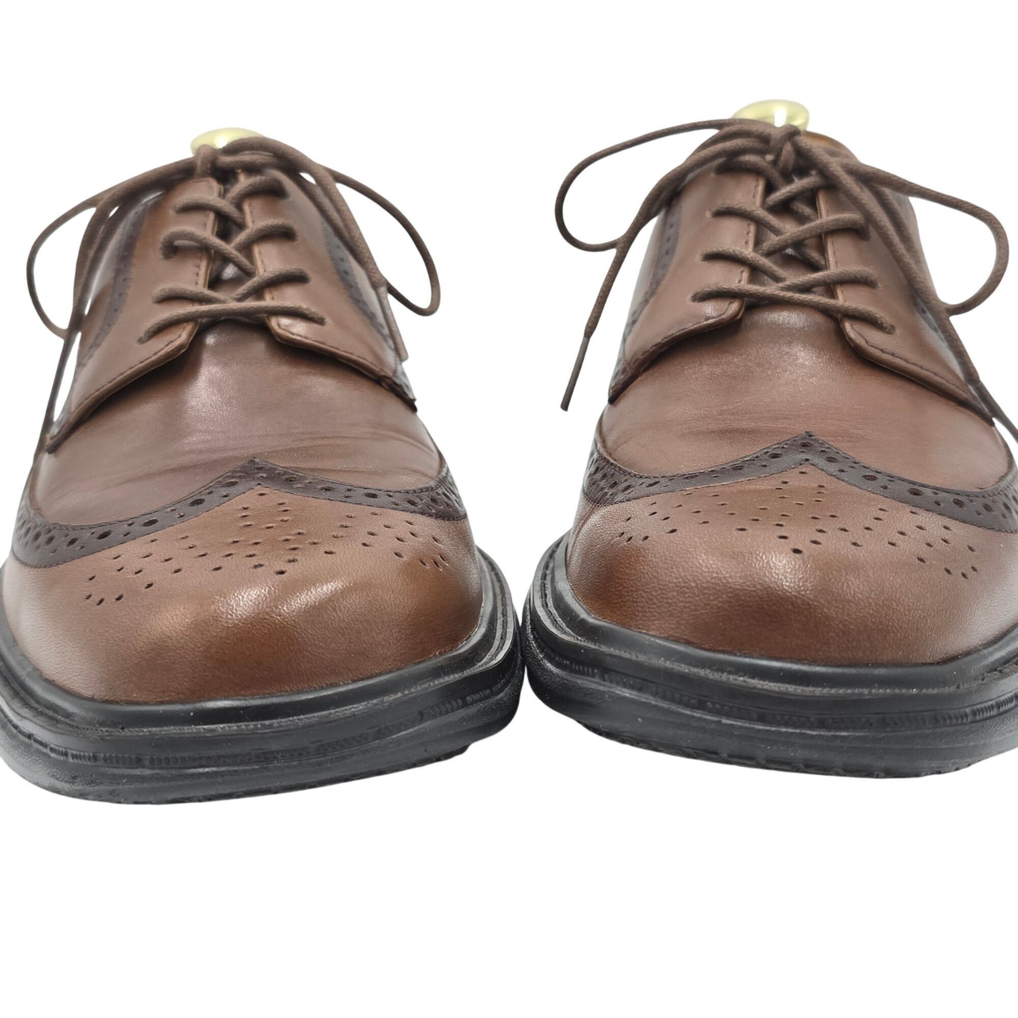 Other Dr. Comfort Wing 8329 Brown Leather Wingtip Derby Mens 9M Size US 9 / EU 42 - 13 Thumbnail