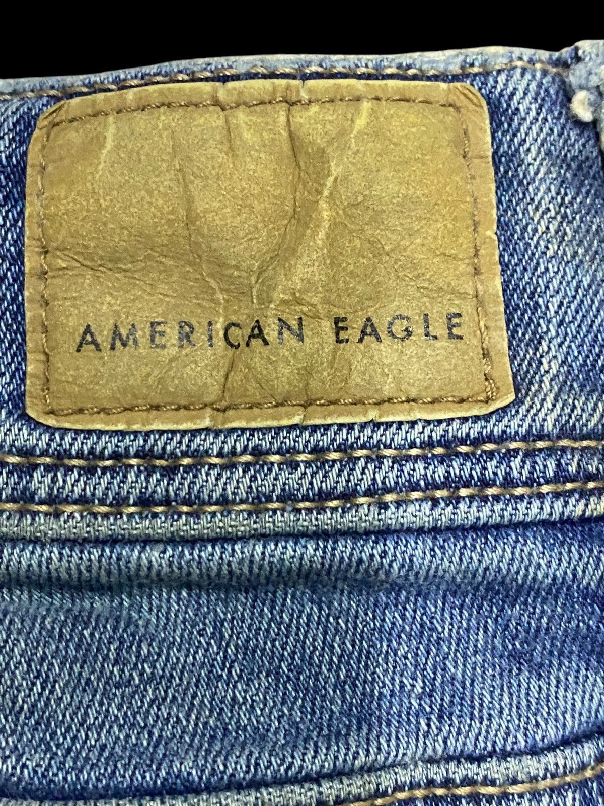 Other Vintage American Eagle Mud Wash Flare Style Jeans Size US 27 - 12 Thumbnail