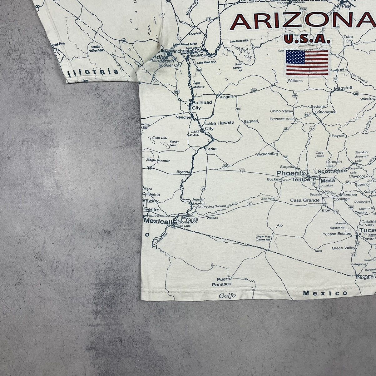 Other Vintage Arizona State Map all over print tee 90’s Size US L / EU 52-54 / 3 - 5 Thumbnail