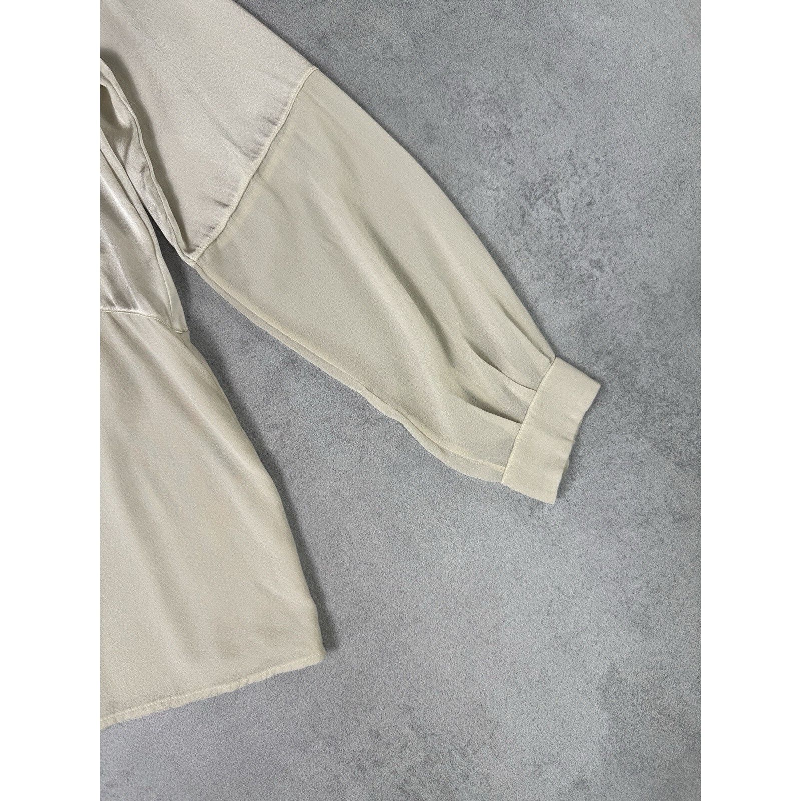 Transit Transit Par Such Beige Silk Super Lightweight Blouse Sz 4 Size S / US 4 / IT 40 - 9 Thumbnail