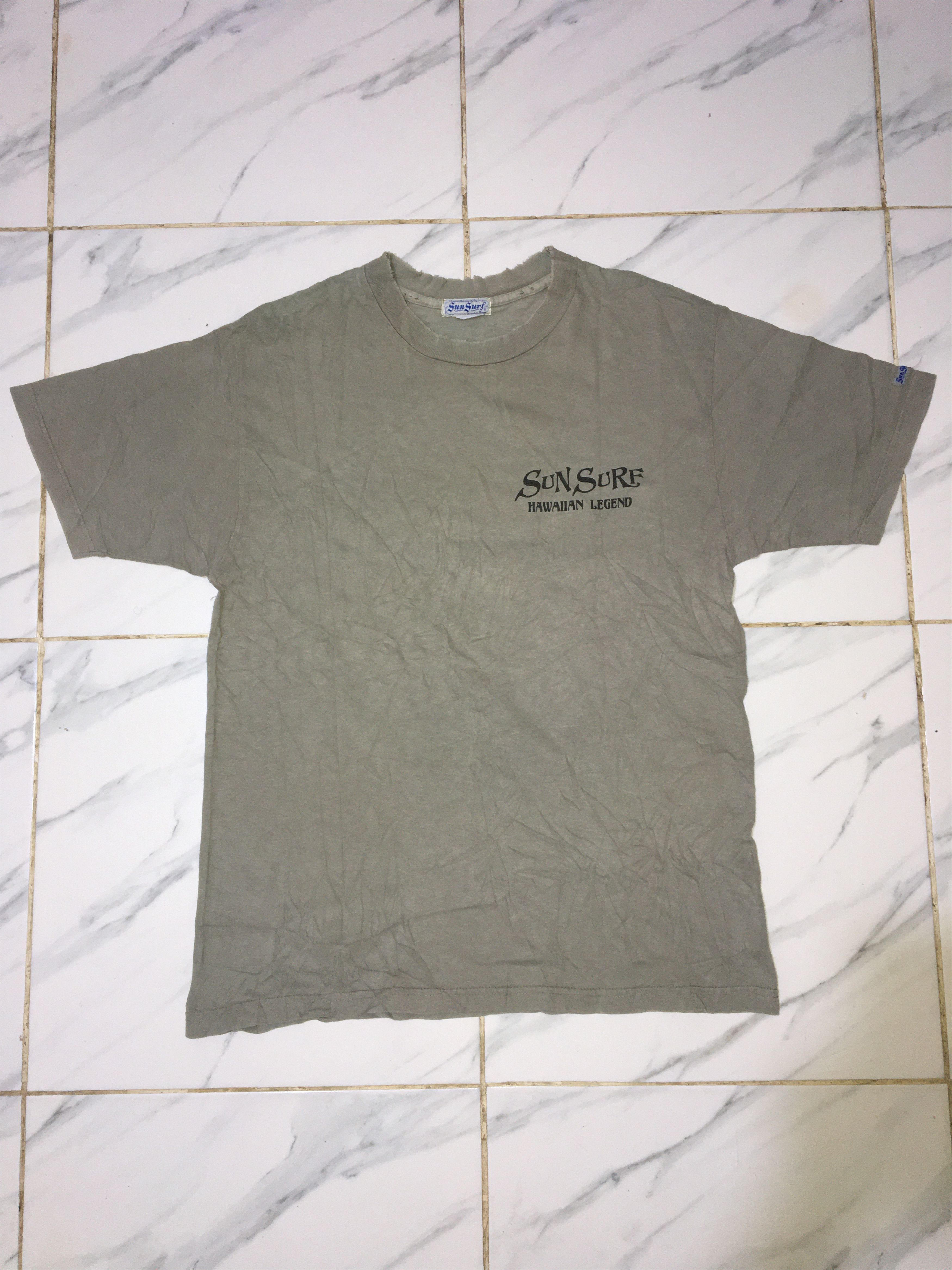 Sun Surf Vintage Sun Surf x Kara Shishi Botan Distressed Tee Shirt Size US L / EU 52-54 / 3 - 2 Thumbnail