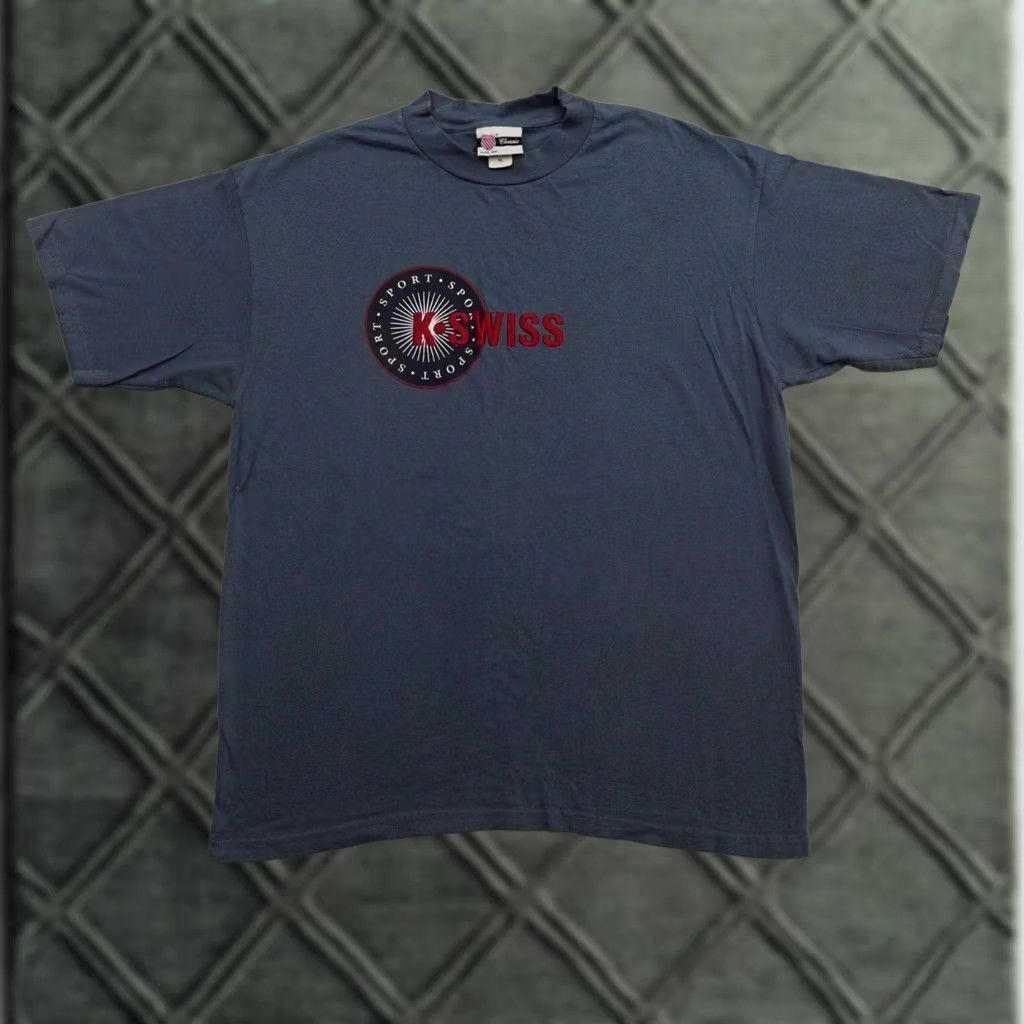 K-Swiss Vintage K-Swiss Tshirt XL (23X29) Embroidered Graphic Classic Sneakers 90s Size US XL / EU 56 / 4 - 1 Thumbnail