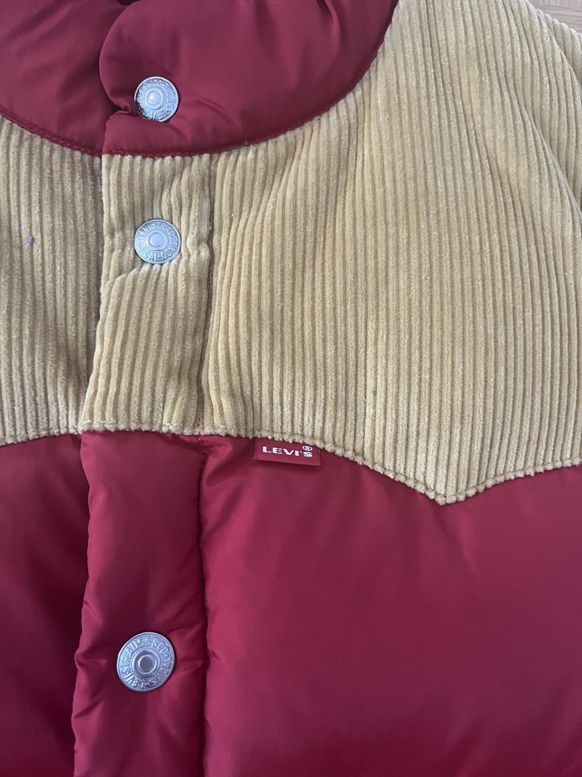 Levi's × Levi's Vintage Clothing Red Gilet BODYWARMER Size US S / EU 44-46 / 1 - 5 Thumbnail