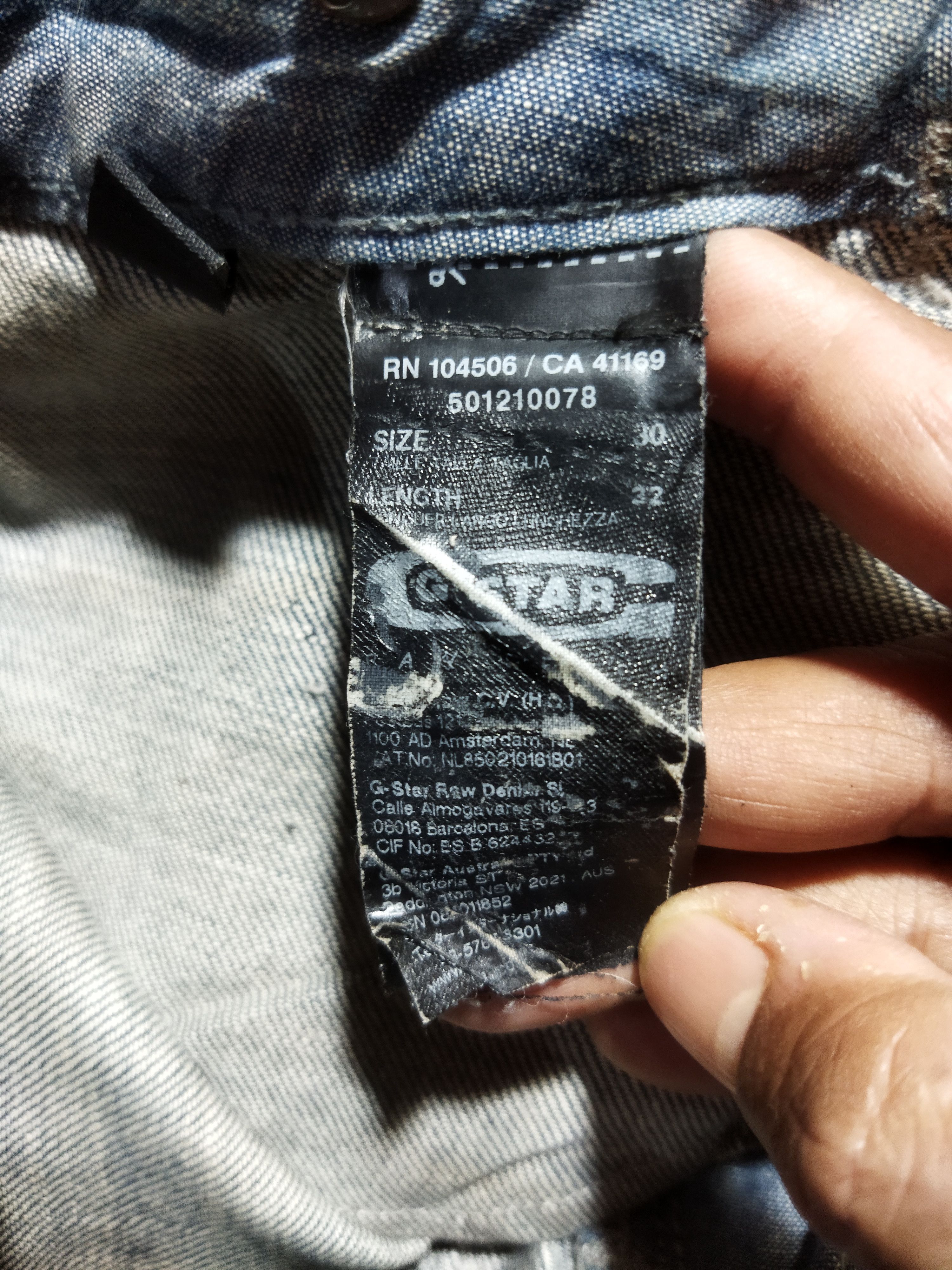 G-Star × Vintage VINTAGE G-STAR ORIGINALS FADED BLUE JEANS PANTS Size US 32 / EU 48 - 11 Thumbnail
