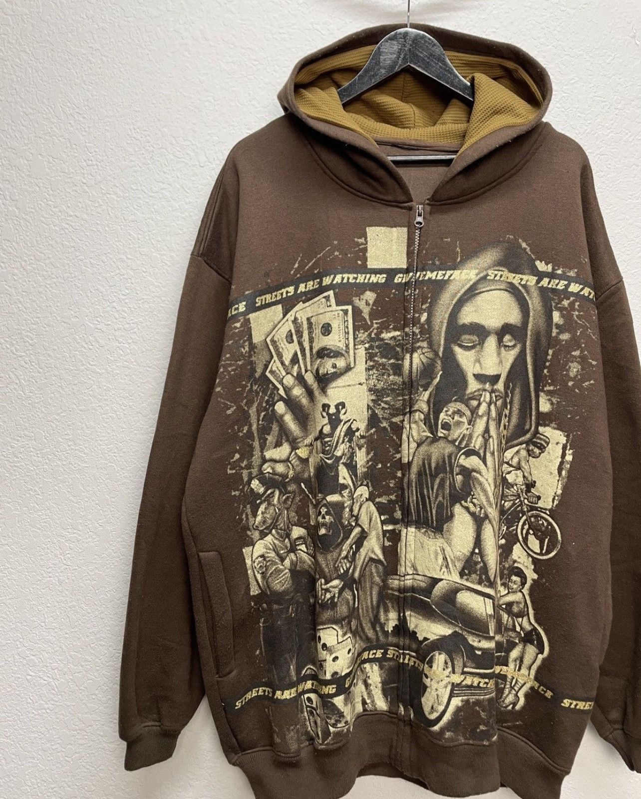 50 Cent Vintage Y2K Kanye West Style Boxy Fit Over Print Hoodie Size US XXL / EU 58 / 5 - 2 Thumbnail