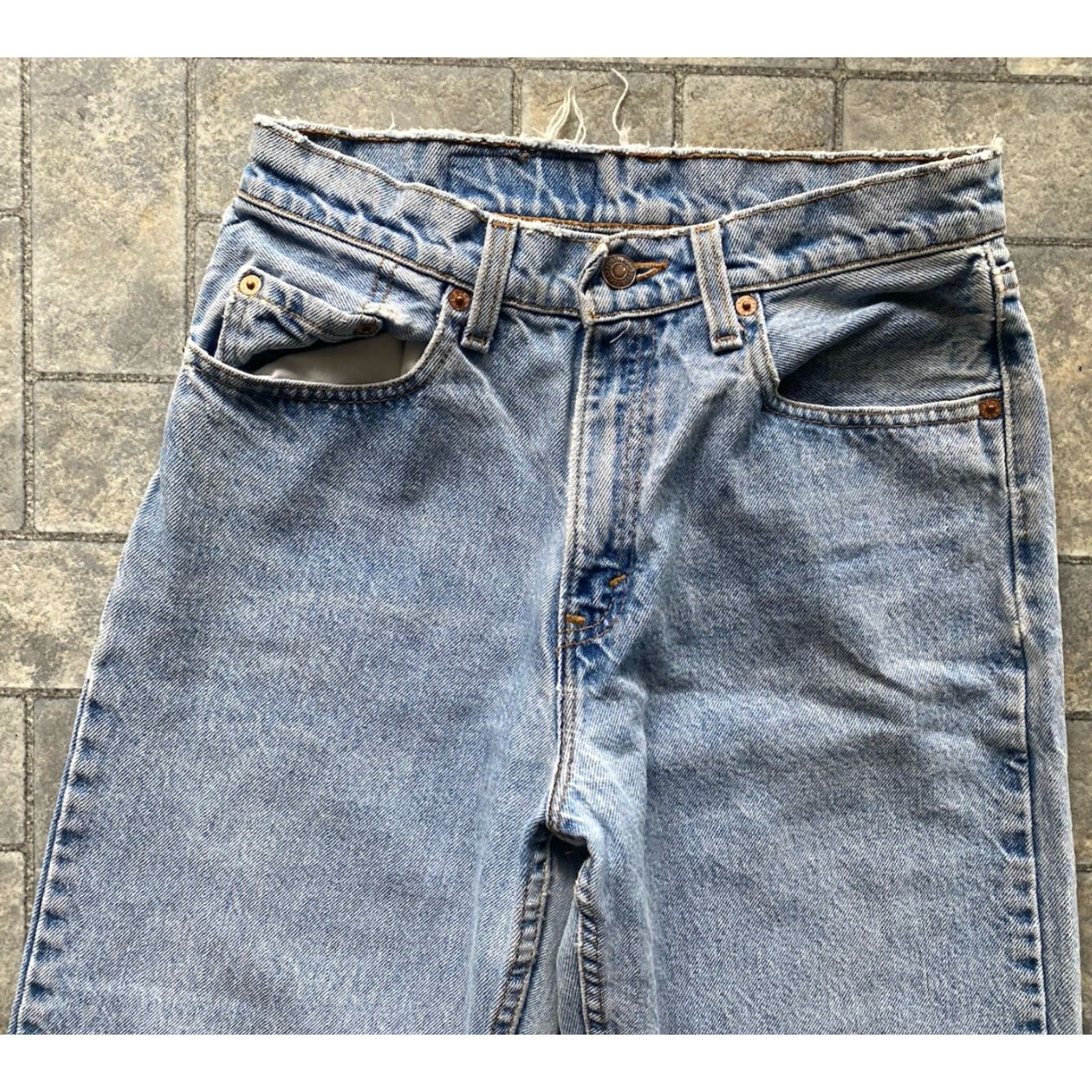Levi's VINTAGE Levi’s 560 Jeans Women’s Blue 7 Loose Regular Fit Straight Leg USA Size 28" / US 6 / IT 42 - 4 Thumbnail