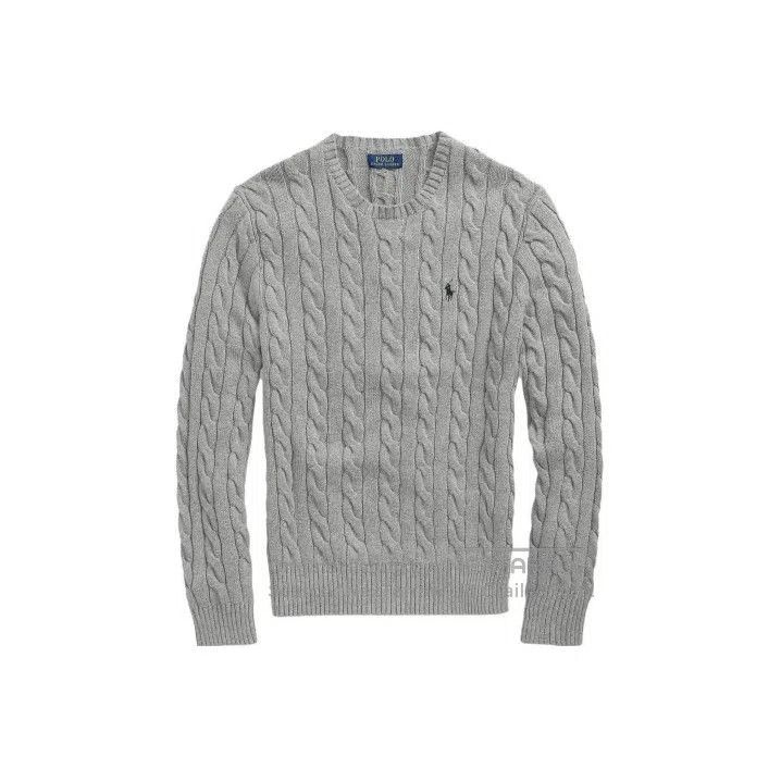 Polo Ralph Lauren Polo Ralph Lauren Men's Gray Cable. Size US L / EU 52-54 / 3 - 1 Thumbnail