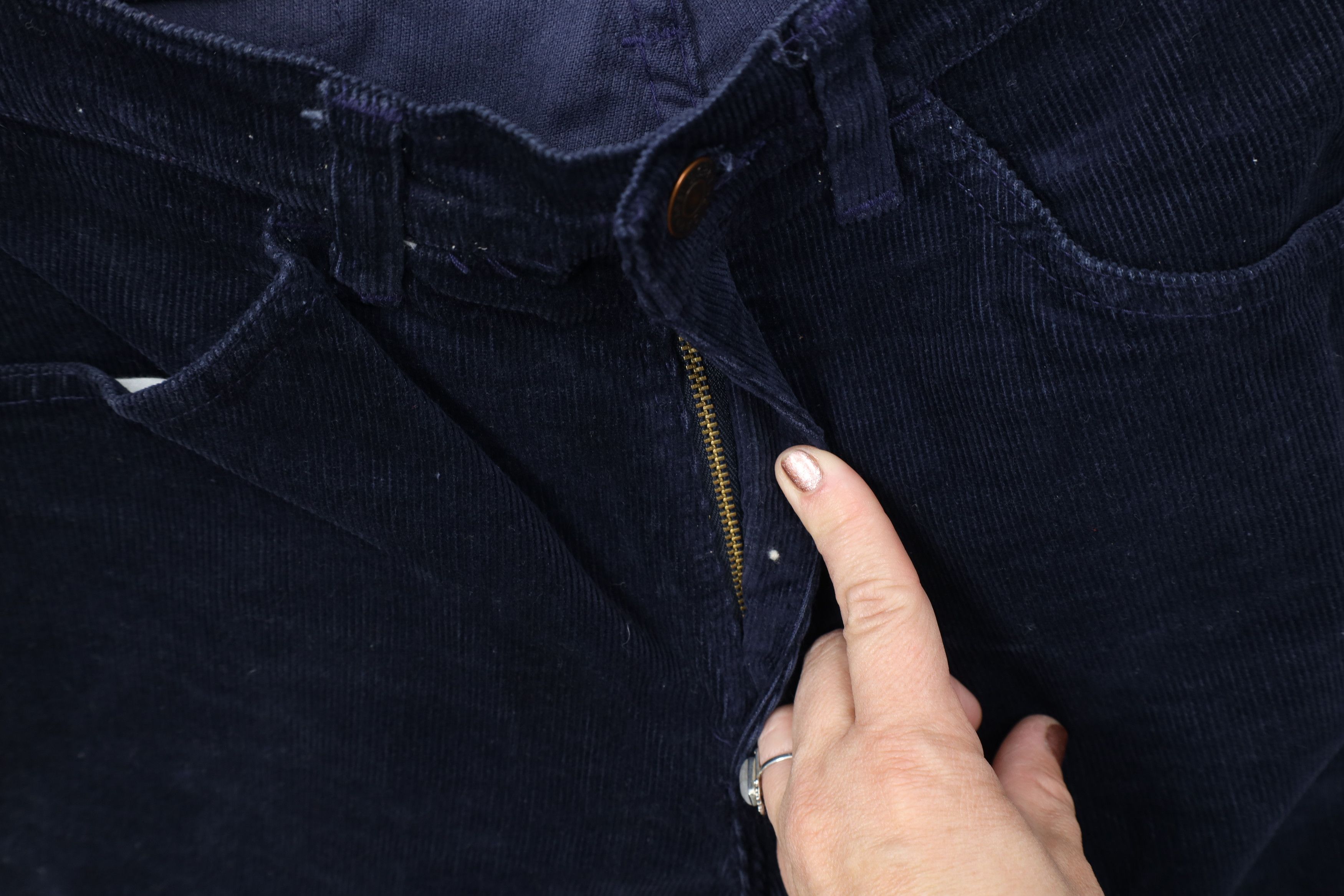 Gap Vintage 70s 80s Gap Straight Leg Corduroy Chino Pants Blue Size US 30 / EU 46 - 8 Thumbnail