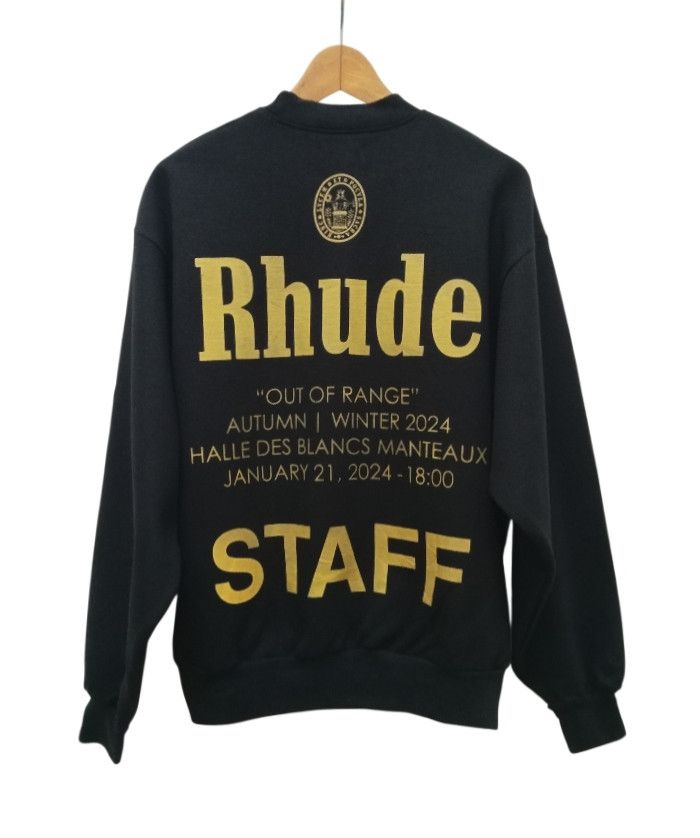 Rhude RHUDE FW24 “OUT OF RANGE” Paris Fashion Week Sweatshirt Size US S / EU 44-46 / 1 - 1 Thumbnail