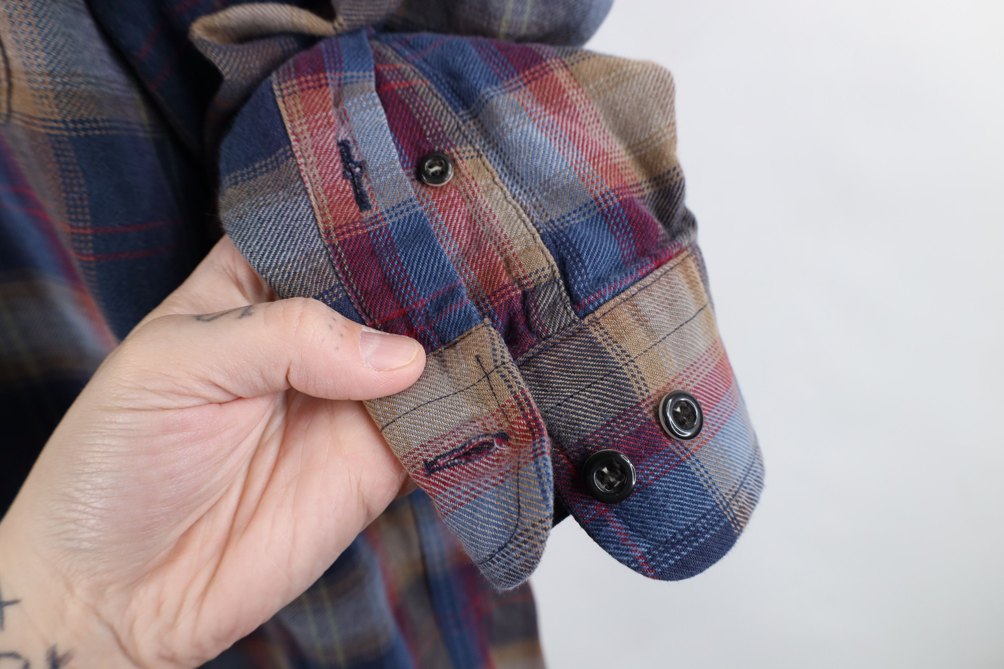 Vintage Vintage 90s Streetwear Rainbow Plaid Flannel Button Shirt Size US M / EU 48-50 / 2 - 10 Thumbnail