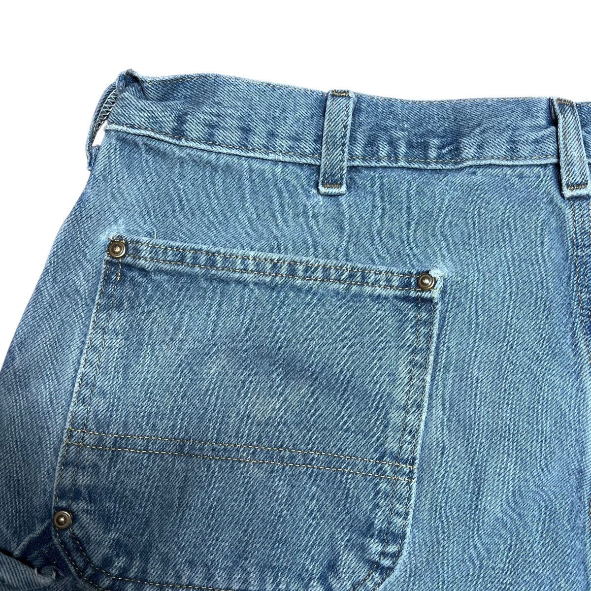 Carhartt 2000s Carhartt Denim Double Knee Carpenter Dungaree Pants Size US 35 - 16 Thumbnail