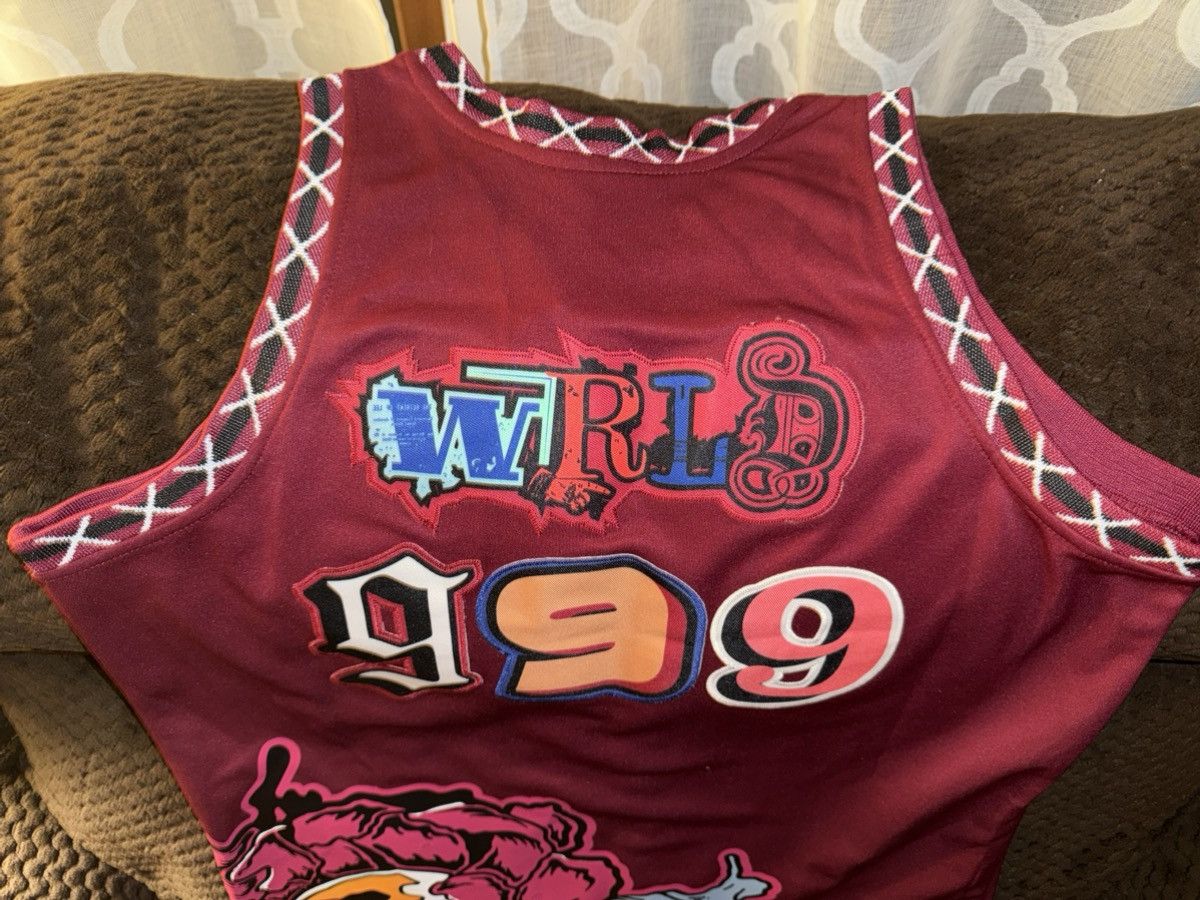 Rap Tees Brand X “Juice Wrld 999” basketball jersey maroon NEW w/tags Size US M / EU 48-50 / 2 - 16 Thumbnail