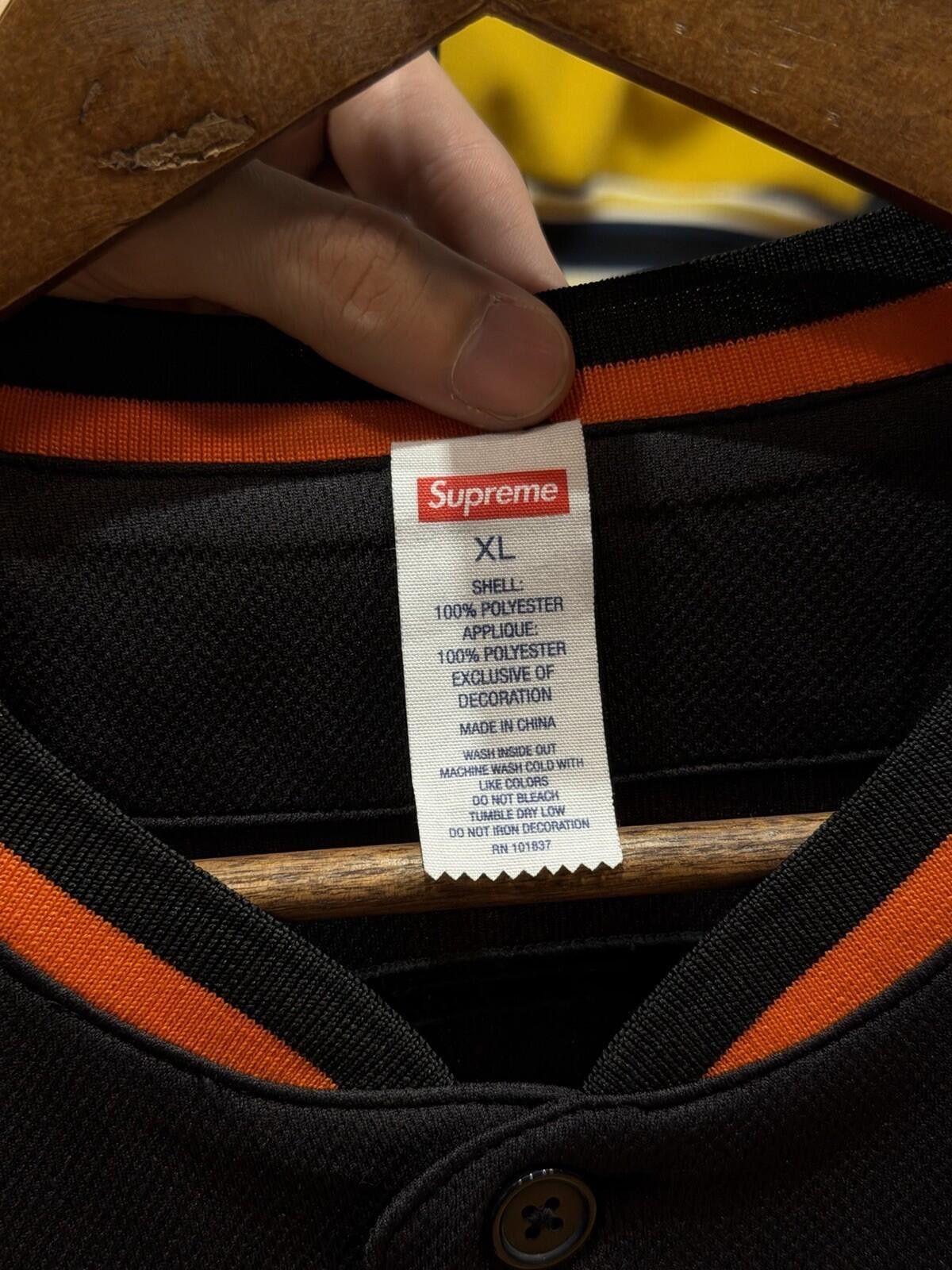 Supreme Supreme Stars Baseball Jersey Black Size (XL) (SS26) New Size US XL / EU 56 / 4 - 9 Thumbnail
