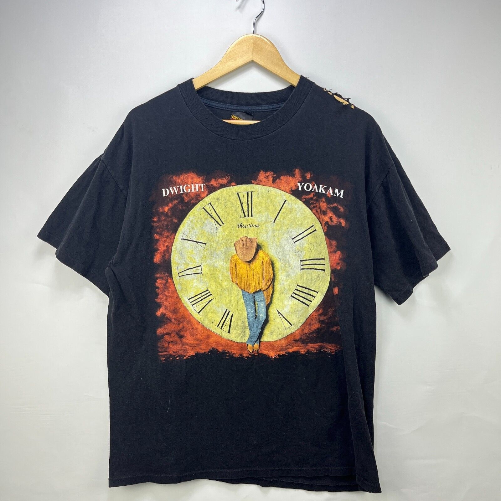 Vintage Vintage 90s Dwight Yoakam This Time North American Tour 1993 Size US XL / EU 56 / 4 - 1 Thumbnail