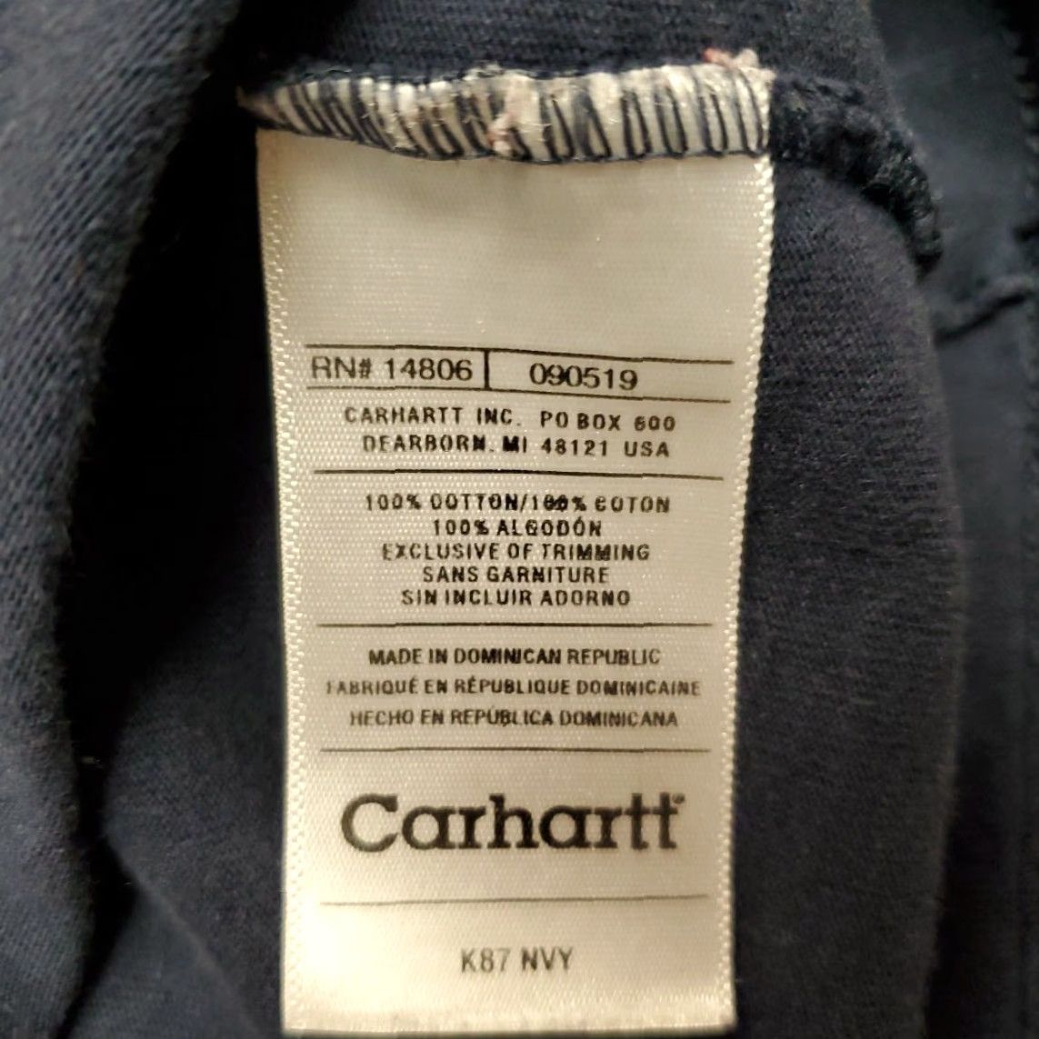 Carhartt VINTAGE Carhartt Shirt Men XL Black Faded Short Sleeve Crewneck Pocket Work Street TEE Size US XL / EU 56 / 4 - 5 Thumbnail