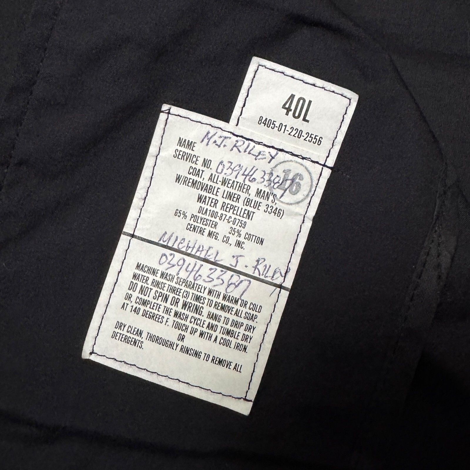 Other US NAVY DCSP Army Waterproof Business Trench Jacket Coat 40L Size US M / EU 48-50 / 2 - 3 Thumbnail
