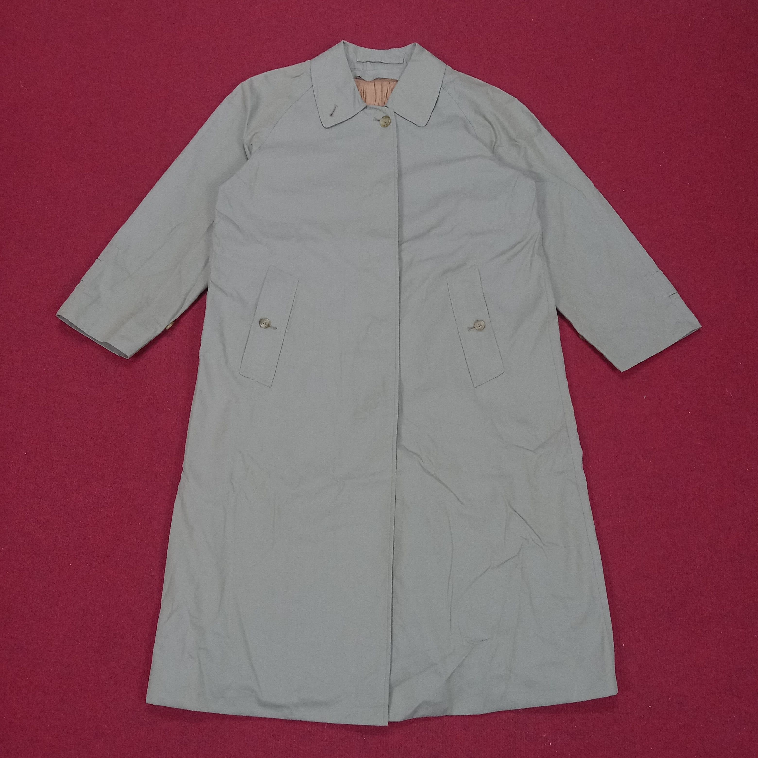 image of Burberrys Luxury Brand Winter Style Trench Coat Jacket in Dark Grey, Men's (Size Medium)