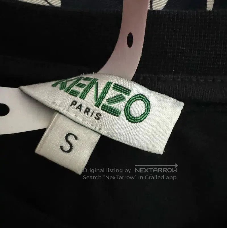 Kenzo KENZO Black Cotton Logo Embroidered T-Shirt . Size S / US 4 / IT 40 - 4 Thumbnail