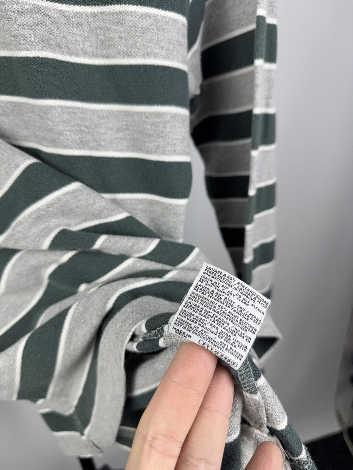 Kappa × Vintage Vintage Kappa La Polo Striped Long Sleeve Rugby Shirt Green Size US M / EU 48-50 / 2 - 6 Thumbnail