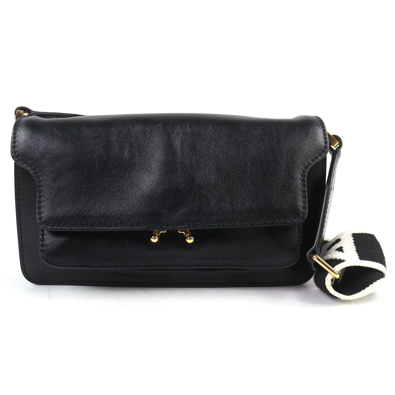 Marni Marni Marni TRUNK SOFT EW Leather Shoulder Bag Leather Shoulder Bag SBMP0124Q6 DUTY FREE for USA Size ONE SIZE - 1 Thumbnail
