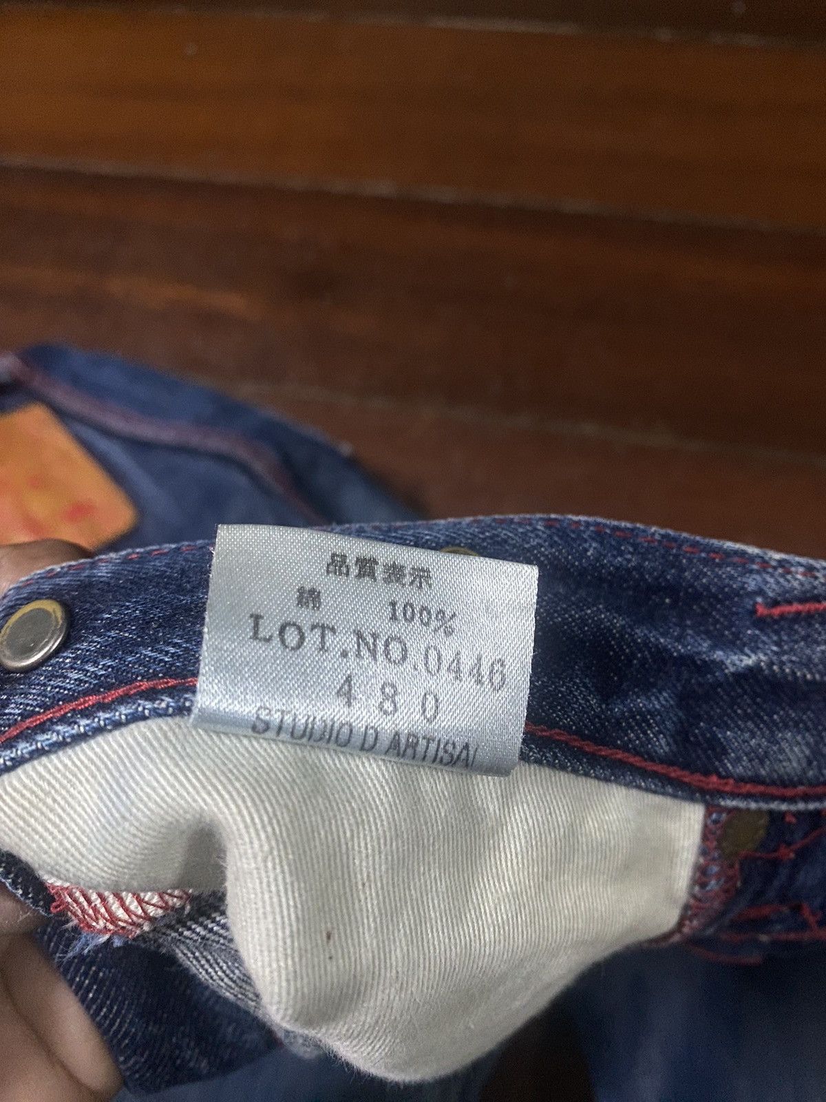 Studio D'Artisan studio d'artisan 480 tokushima denim selvedge distressed Size US 30 / EU 46 - 21 Thumbnail