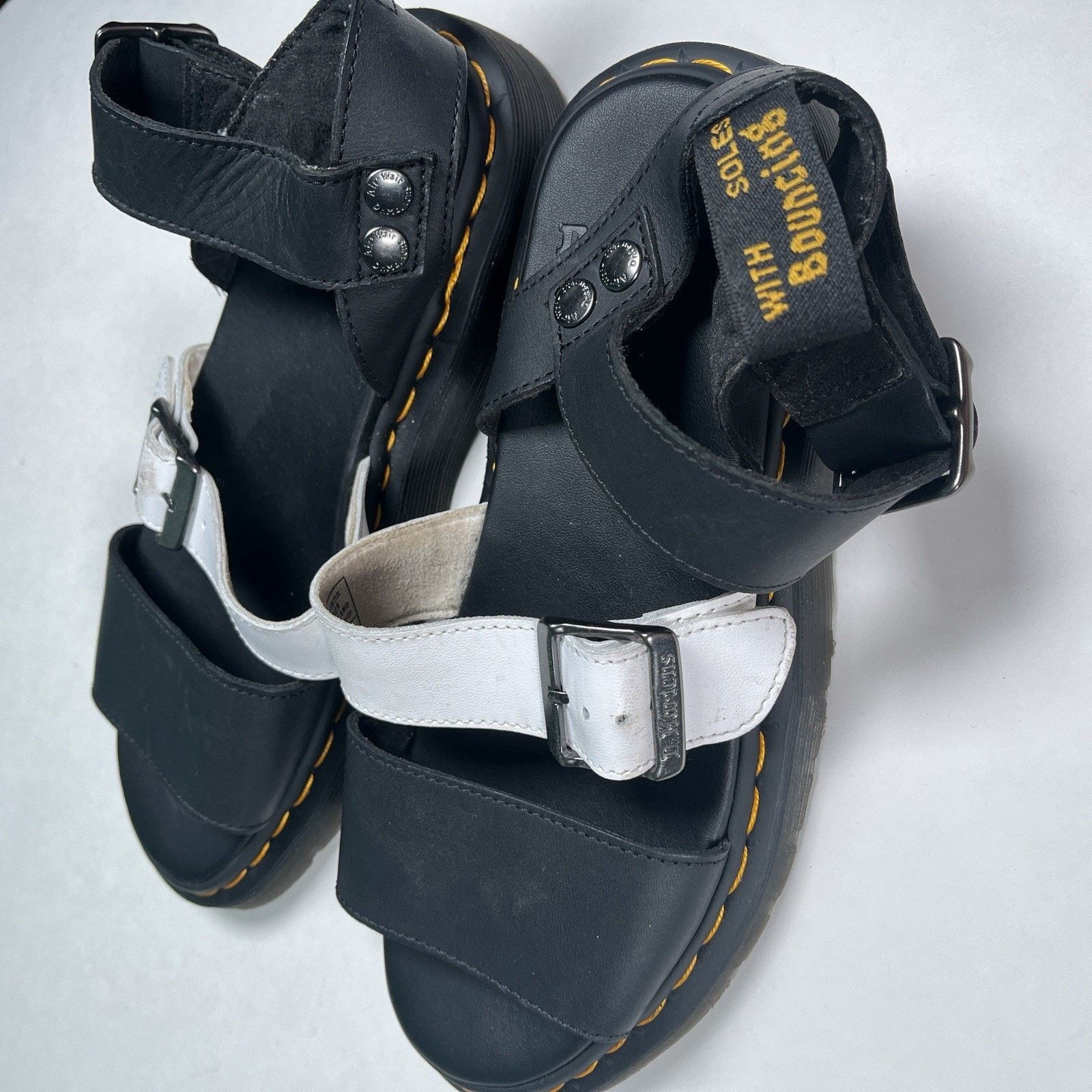 Dr. Martens Dr. Martens Gryphon Contrast Leather Strap Sandals Sz 8 Size US 8 / EU 41 - 8 Thumbnail